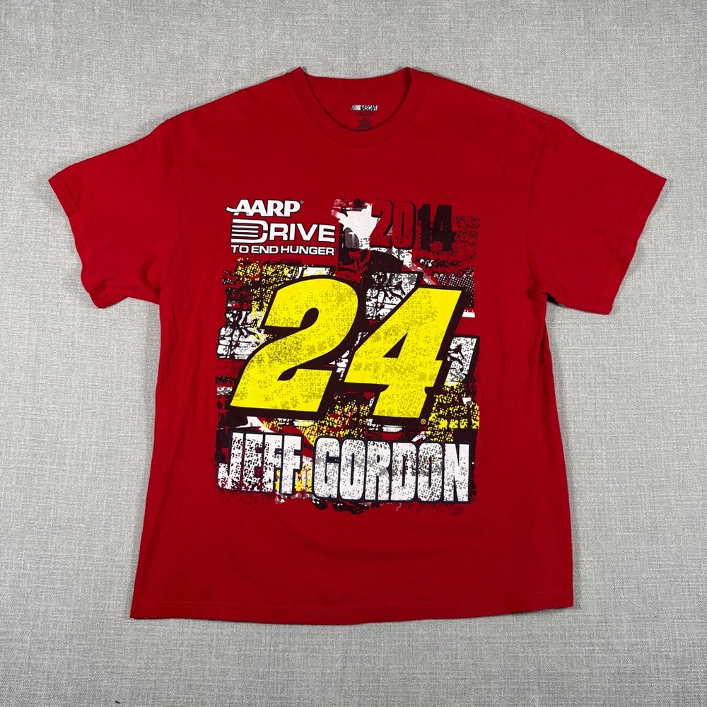Jeff Gordon #24 NASCAR AARP Drive To End Hunger T Shirt XL 2014 Chase Tee